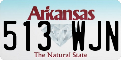 AR license plate 513WJN
