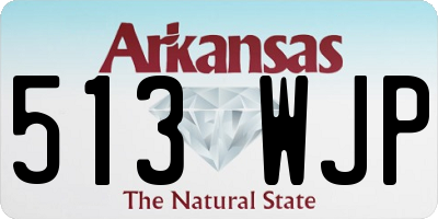 AR license plate 513WJP
