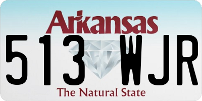 AR license plate 513WJR