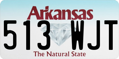 AR license plate 513WJT