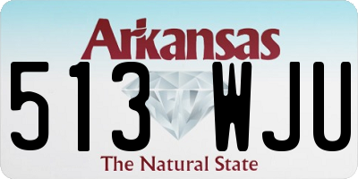 AR license plate 513WJU