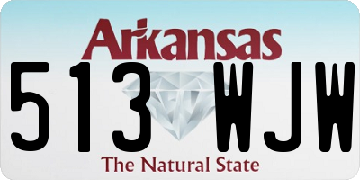 AR license plate 513WJW