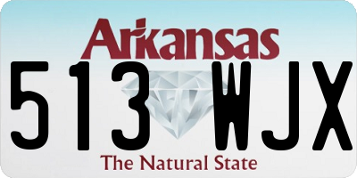 AR license plate 513WJX
