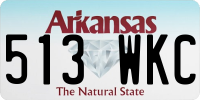 AR license plate 513WKC