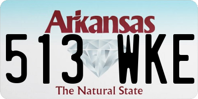 AR license plate 513WKE