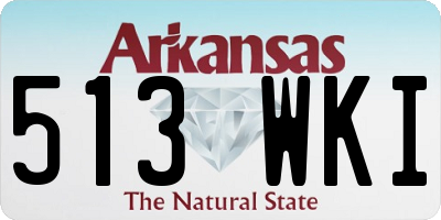 AR license plate 513WKI