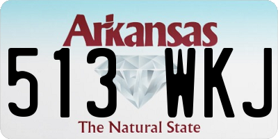 AR license plate 513WKJ