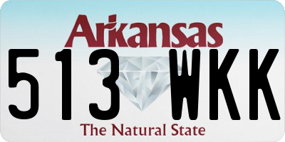 AR license plate 513WKK