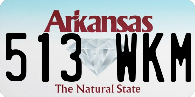 AR license plate 513WKM