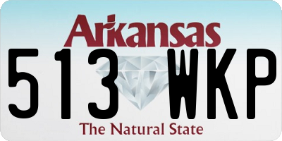 AR license plate 513WKP