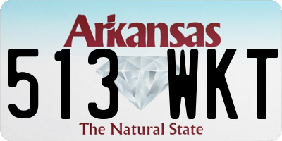 AR license plate 513WKT
