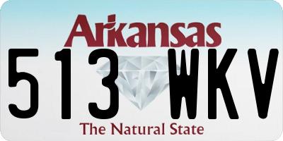AR license plate 513WKV