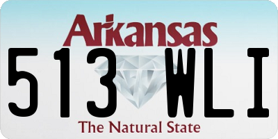 AR license plate 513WLI