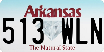 AR license plate 513WLN