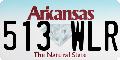 AR license plate 513WLR