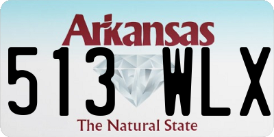 AR license plate 513WLX