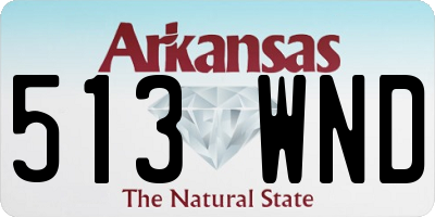 AR license plate 513WND