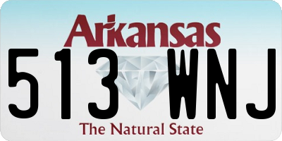 AR license plate 513WNJ