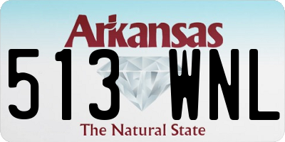 AR license plate 513WNL