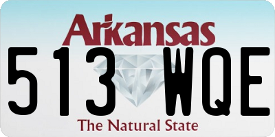 AR license plate 513WQE