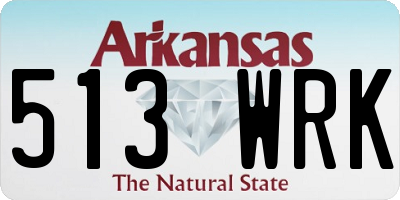 AR license plate 513WRK