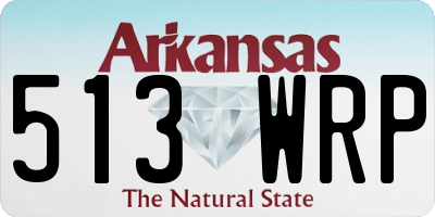 AR license plate 513WRP