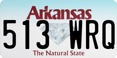 AR license plate 513WRQ