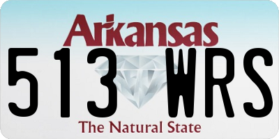 AR license plate 513WRS