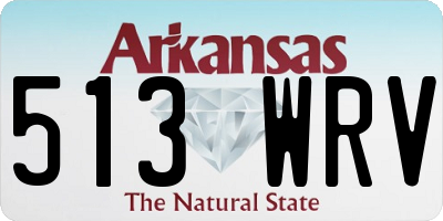 AR license plate 513WRV