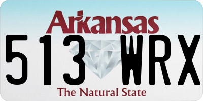 AR license plate 513WRX
