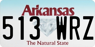 AR license plate 513WRZ