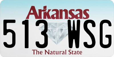 AR license plate 513WSG