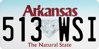 AR license plate 513WSI