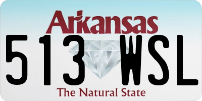 AR license plate 513WSL