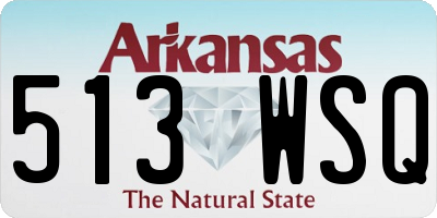 AR license plate 513WSQ