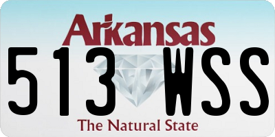 AR license plate 513WSS
