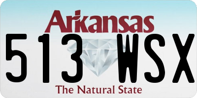AR license plate 513WSX