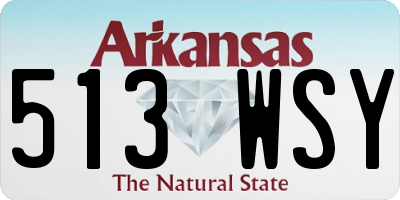 AR license plate 513WSY