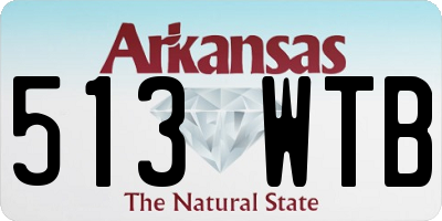 AR license plate 513WTB