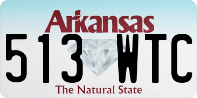 AR license plate 513WTC