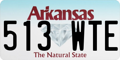 AR license plate 513WTE