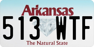 AR license plate 513WTF