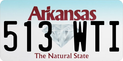 AR license plate 513WTI