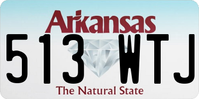 AR license plate 513WTJ