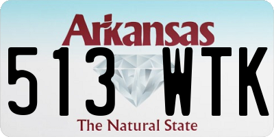 AR license plate 513WTK