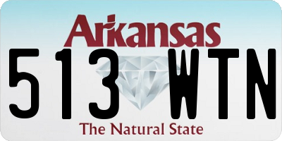 AR license plate 513WTN