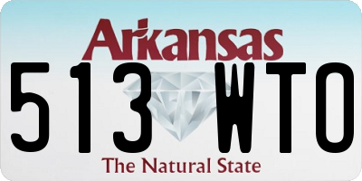 AR license plate 513WTO