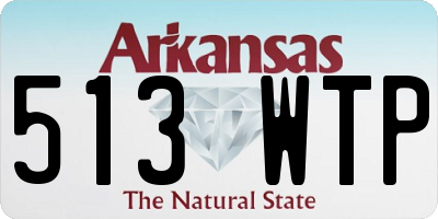 AR license plate 513WTP