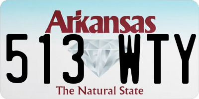 AR license plate 513WTY