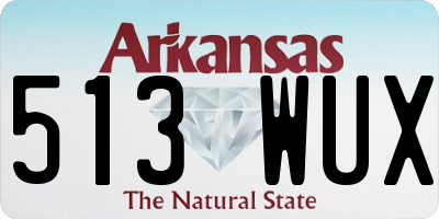 AR license plate 513WUX